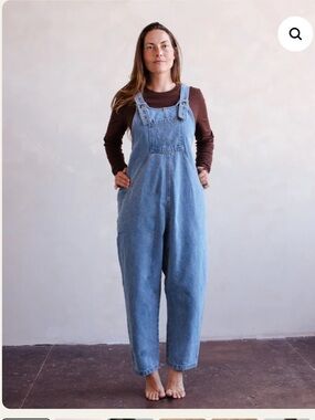 The simple folk The Oversized Denim Dungaree Women